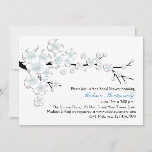 Blauw en wit Vrijgezellenfeest Kaart (Voorkant)