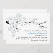 Blauw en wit Vrijgezellenfeest Kaart (Voorkant / Achterkant)