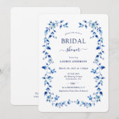 Blauw en wit Vrijgezellenfeest Kaart (Voorkant / Achterkant)