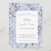 Blauw en wit Vrijgezellenfeest met rand Kaart (Voorkant / Achterkant)