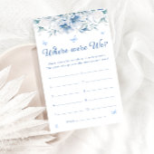 Blauw en Wit Waar waren we Vrijgezellenfeest spel