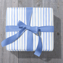 Blauw en wit Waterverf Stripe-omslagpapier