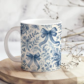 Blauw en wit  Wildflowers and Bows Koffiemok