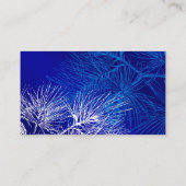 Blauw en Wit Winter Pine Custom Table Plaatskaart Plaatskaartje (Achterkant)