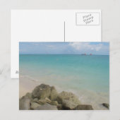 Blauw en wit zand... briefkaart (Voorkant / Achterkant)