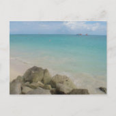 Blauw en wit zand... briefkaart (Voorkant)