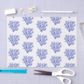 Blauw en wit zee koraal, groot papier (Craft)