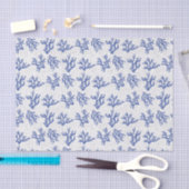Blauw en wit zee koraal, volledig over weefselpapi tissuepapier (Craft)