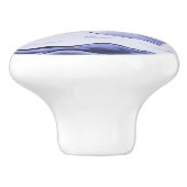 Blauw en wit Zee meeuwen Ocean Seagull Birds Keramische Knop (Zijkant)