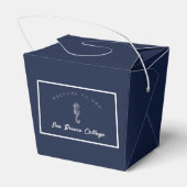 Blauw en wit zeepaardje bedankdoosjes (Achterkant)