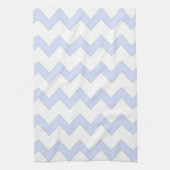 Blauw en wit zigzag chevron-ontwerp theedoek (Verticaal)