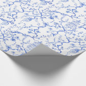 Blauw- en witpapier van de Chinese industrie Cadeaupapier (Hoek)