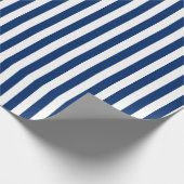 blauw en witstrooppapier cadeaupapier (Hoek)