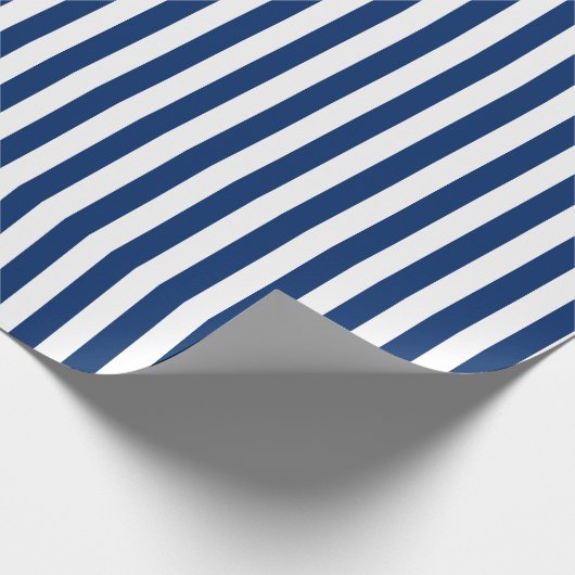  blauw en witstrooppapier cadeaupapier (Hoek)