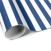 blauw en witstrooppapier cadeaupapier (Rol Hoek)
