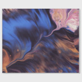 BLAUW EN WITTE ABSTRACTE SCHIJNEN CADEAUPAPIER (Vlak)
