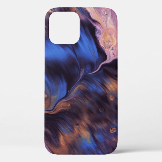 BLAUW EN WITTE ABSTRACTE SCHIJNEN Case-Mate iPhone CASE (Achterkant)