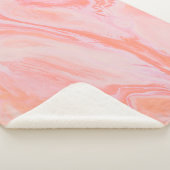 BLAUW EN WITTE ABSTRACTE SCHIJNEN SHERPA DEKEN (3/4)