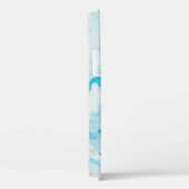 BLAUW EN WITTE ABSTRACTE SCHIJVEN 3 Case-Mate iPhone CASE (Achterkant / Rechts)