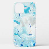 BLAUW EN WITTE ABSTRACTE SCHIJVEN 3 Case-Mate iPhone CASE (Achterkant)