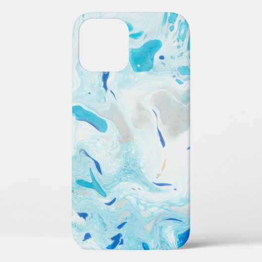 BLAUW EN WITTE ABSTRACTE SCHIJVEN 3 Case-Mate iPhone CASE (Achterkant)