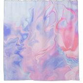 BLAUW EN WITTE ABSTRACTE SCHIJVEN 5 DOUCHEGORDIJN (Voorkant)