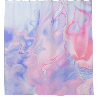 BLAUW EN WITTE ABSTRACTE SCHIJVEN 5 DOUCHEGORDIJN