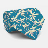 Blauw en Witte Draken Das (Opgerold)
