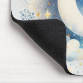 Blauw en Witte Halve Maan Hemelse Boho Moderne Muismat (Hoek)