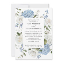 Blauw en Witte Hortensia's, Witte Rozen Bloemen