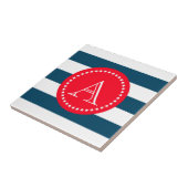 Blauw- en witte-jachtpatroon tegeltje (Zijkant)