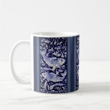 Blauw en witte kabeljauw vis Elegant Gift