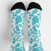Blauw en witte koeienvlekken sokken (Top)