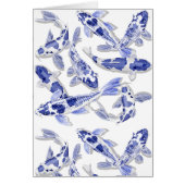 Blauw en witte koi (Voorkant)