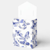 Blauw en witte koi bedankdoosjes (Geopend)
