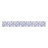 Blauw en witte koi grosgrain lint (Voorkant)