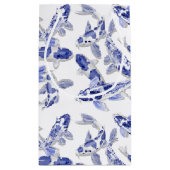 Blauw en witte koi klein cadeauzakje (Achterkant)