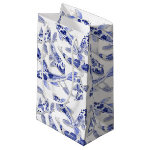 Blauw en witte koi klein cadeauzakje