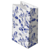 Blauw en witte koi klein cadeauzakje (Achterkant Gekanteld)
