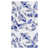 Blauw en witte koi klein cadeauzakje (Voorkant)