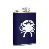Blauw en Witte Krab Vorm Heupfles (Rechts)