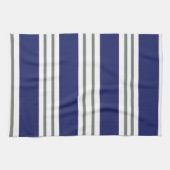 Blauw en Witte Kuststrepen Theedoek (Horizontaal)