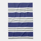 Blauw en Witte Kuststrepen Theedoek (Verticaal)