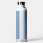 Blauw en Witte Kuststrepen Waterfles (Links)