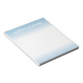 Blauw en witte ombre notitieblok (Schuin)