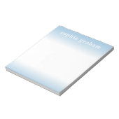 Blauw en witte ombre notitieblok (Linkerzijde)