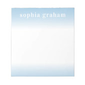 Blauw en witte ombre notitieblok (Voorkant)