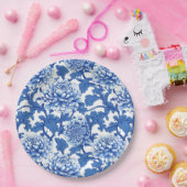 Blauw en Witte Papieren Bordje (Feest)