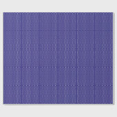 Blauw- en witte poka-vlek cadeaupapier (Vlak)