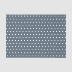 BLAUW- EN WITTE POLKA-DOTS TISSUEPAPIER